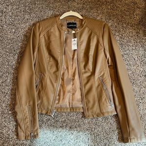 Express Faux Leather Jacket Small